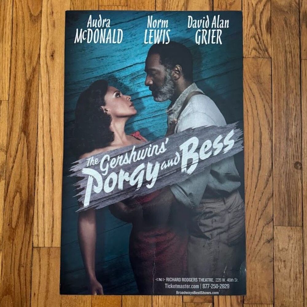 Porgy and Bess Original Broadway Poster from Richard Rodgers Theatre 2012